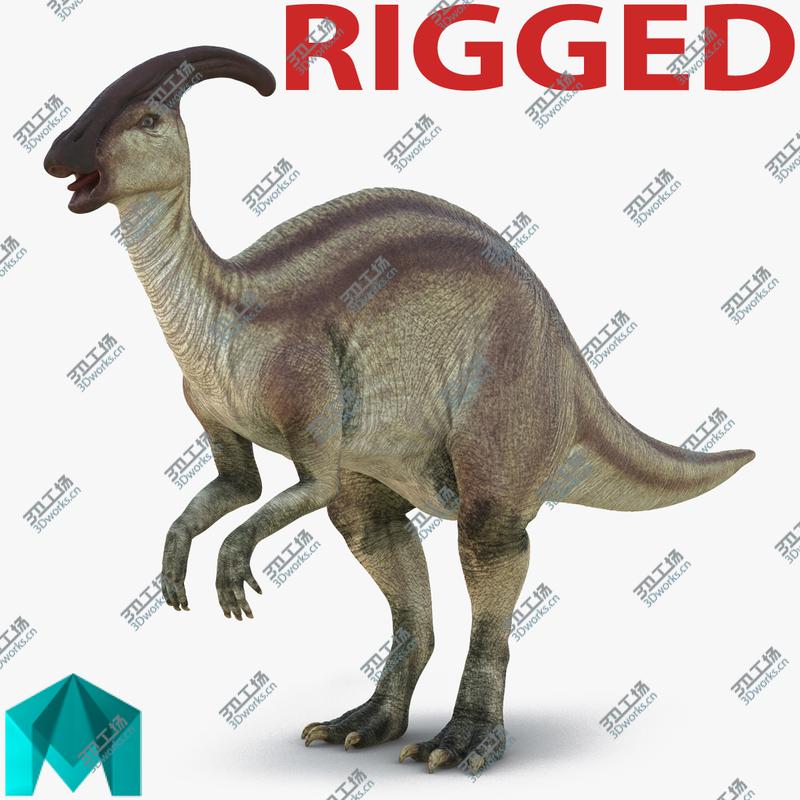 images/goods_img/202105071/Parasaurolophus Rigged for Maya/1.jpg